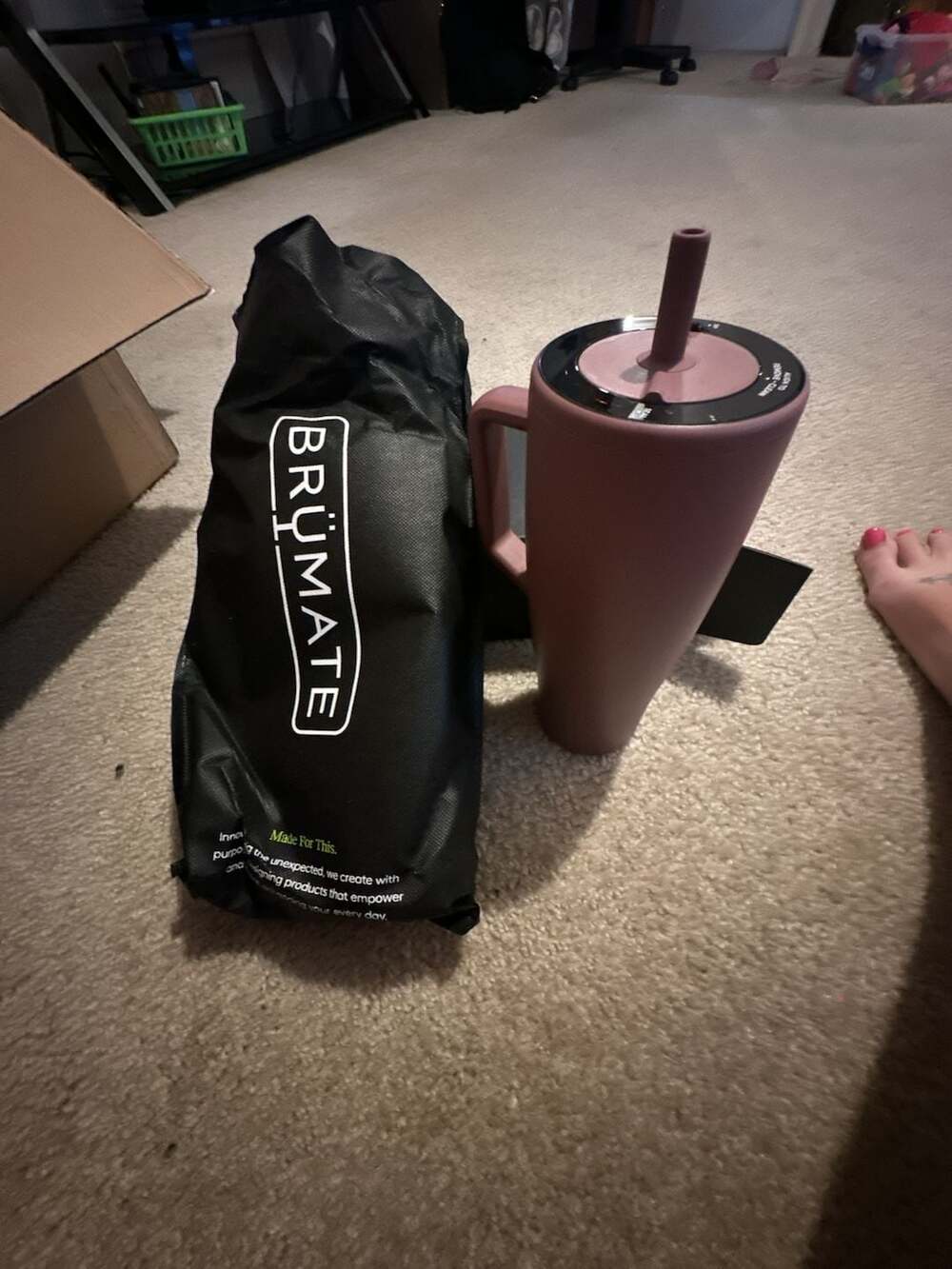 BrüMate Era 40oz Leak-Proof Straw Tumbler in Purple